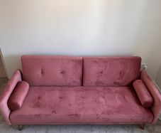 Pink sofa bed