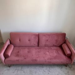 Pink sofa bed
