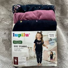 BNWT girls pyjamas 3 piece set, 122/128 cm, 6-8 years