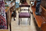 Regency Mahogany Open Armchair