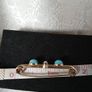 Gold, diamond and turquoise brooch ,lapel pin Image 10