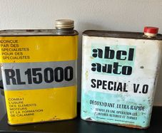 Vintage French Garage Tins
