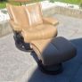 Ekornes Stressless Armchair and Footstool Image 2