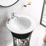 Bathroom Sink Taps with Pop up Waste Mono Basin Taps Single Lever Chrome Hot and Cold Mixer Tap Image 2