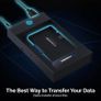 Sabrent Hard Drive Enclosure, Lightning Fast Transfer Speeds 5Gbps, SATA to USB HDD Enclosure for 2.5 3.5 inch SSD HDD Disks - 22TB, USB Cable Included, Tool-free Hard Drive Docking Station (EC-KSL3) - Boxed Image 5