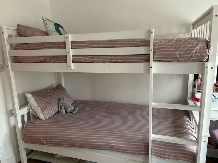 Bunk beds plus barely used mattresses
