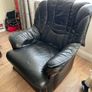 leather suite sofa armchairs Italian Image 7