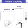 Magnetic Whiteboard, 45x60cm Dry Erase Board Aluminium Frame Wall Mounted White Board with Pen Tray and Accessories, Notices & Reminders Board for Office & Classroom (FREE POSTAGE) Image 4