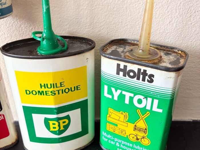 Job lot of 4 Vintage Oil Cans