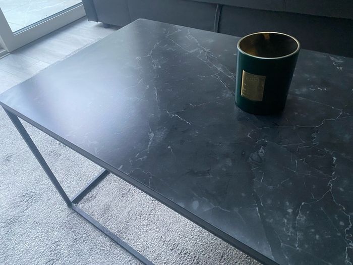 JYSK - Coffee Table - Black Marble Colored