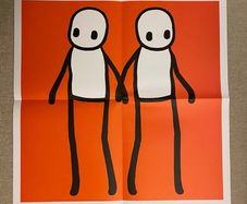Art Print - Stik Hackney Today 5x Posters + 1x Newspaper 2020 Original Full Set Of 5 Colours