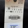 Zara ZW The Tailored Wide Leg Jeans Black Image 2