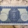 10 Pound Lady Lavery 18/7/42 WAR CODE (F) Irish Note Image 2