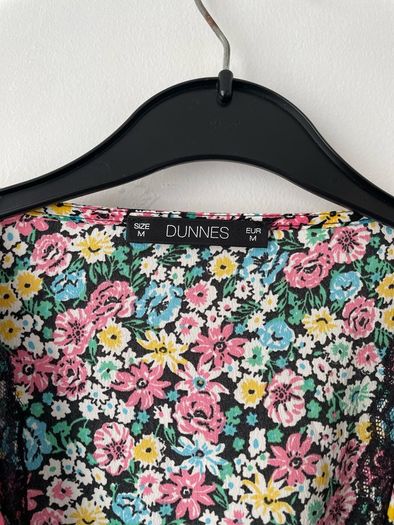 Black floral maxi dress size 12 New without tags