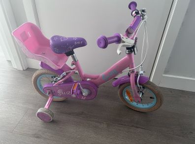 12 Inch Verve Suzy Bike with Doll Carrier Pink