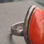 Vintage Ladies Teardrop Ring Sterling 925 Silver Image 6