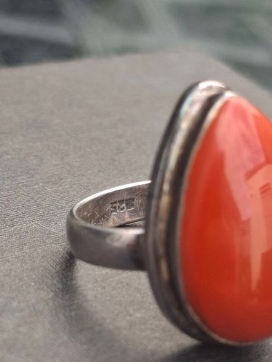 Vintage Ladies Teardrop Ring Sterling 925 Silver