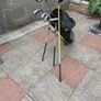 Left hand golf clubs and stand Image 3