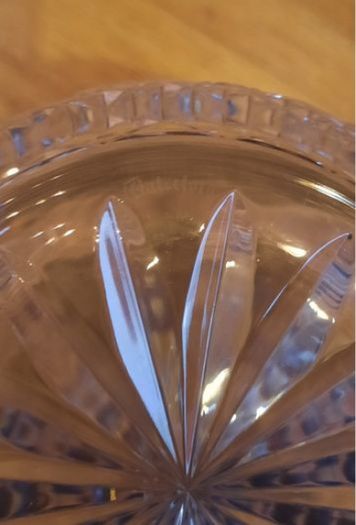 Waterford Crystal Ice Bucket with Silver Tongs