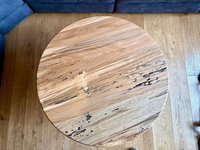 Spalted beech and walnut coffee table