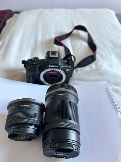 Canon EOS R50 + RF-S 18-45mm & RF-S 55-210mm Lenses | Used Twice | Warranty Remaining | Boxed