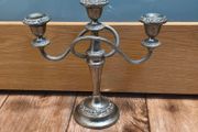 Silver Plated Three Arm Candelabra Candle Holder Vintage Antique Collectable Retro
