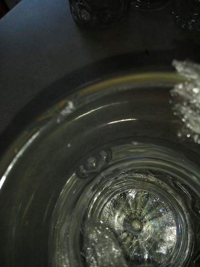 Killarney crystal candle holder is small slight chip on top of it 23 x 12 cm.