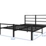 King Size Bed Frame with Storage, 5ft Kingsize Bed Frame with Headboard and Footboard Image 2