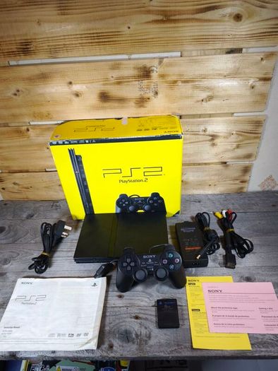 playstation 2 slim scph-70003 in original box with manuals