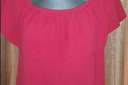 Dorothy Perkins red off shoulders top size UK14 EU42 Postage included