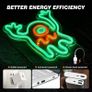 Dimmable Ghost Neon Sign, Haunted House Ghost Neon Light Acrylic Plate Powered by USB with Switch, 28x24cm LED Green Wall Light for Kid Bedroom Children Living Room Bar Party Decoration (FREE POSTAGE) Image 5