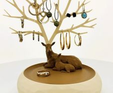 Deer Jewelry Organizer Box Antler Tree Earring & Ring Holder