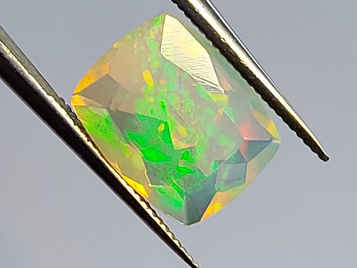 Faceted Ethiopian opal 1.89 ct