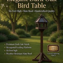 Bird Table feeders Slated Roof - colour choices.