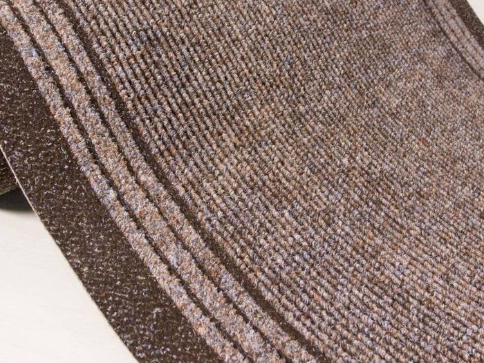 The Rug House Brown Rubber Backed Very Long Hallway Hall Runner Narrow Rugs Custom Length - Sold and Priced Per Foot