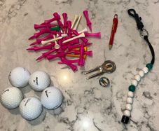 Golf Accessory Bundle with Golf Balls, Tees & Course Tools