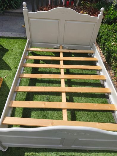 Wooden bed frame