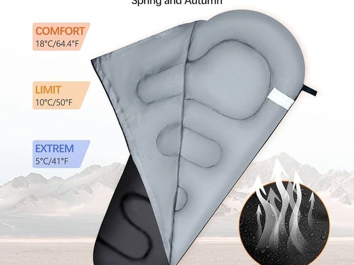 NEW SALE | Sleeping Bags - 3 Seasons Mummy Sleeping Bag for Adults & Kids, Lightweight with Compact Bag for Camping, Hiking, Backpacking, Travel, Outdoor