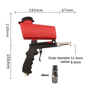 Anti-rust Sandblaster Handheld Pneumatic Sand Blasting Machine Glass Tombstone Sprayer Sandblasting Machine with Small Nozzle