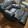 Leather sofas 3 seater and 1 seater Image 5