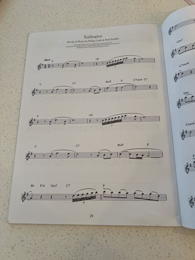 The Carpenters For Clarinet Sheet Music Book