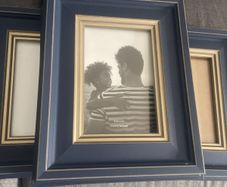 Navy & Gold photo frames 4x 6 ( 4 frames )