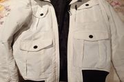 pull and bear white small jacket