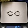 Vintage 925 Sterling Silver Leverback Small Hoop Earrings Image 10