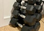Hex Dumbbells Full Set (high quality)