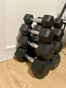 Hex Dumbbells Full Set (high quality)