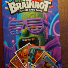 Brainrot trading card book & cards