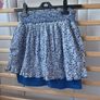 skirt superdry mini skirt medium blue & white floral Image 6