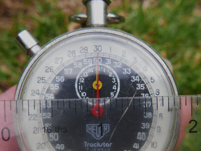 Vintage Heuer Trackstar Timer Stopwatch-works well