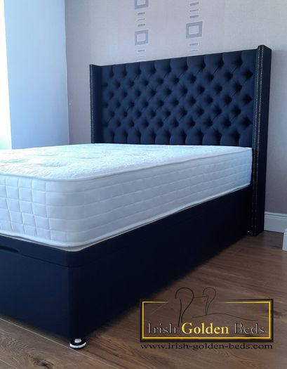 ottoman lift up bed frame and headboard